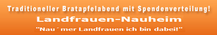 Berichte (Bld: Banner Bratapfelessen)